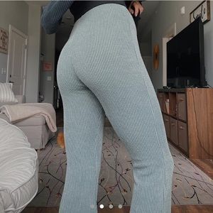 Grey Bandit ribbed pants